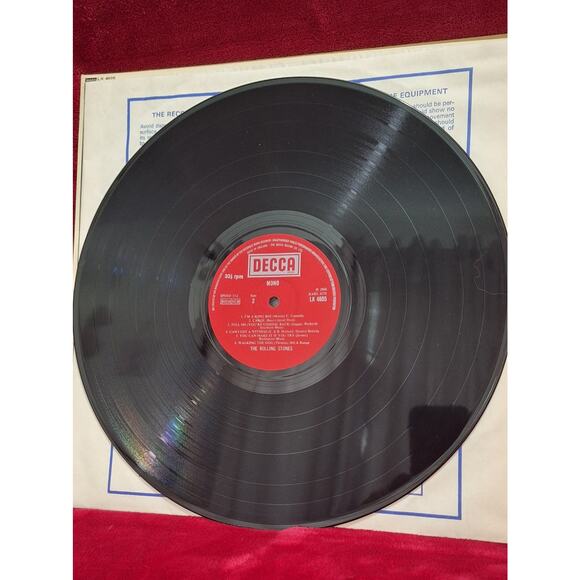 The Rolling Stones 1964 DECCA LK 4605 Mono LP – 1976 UK Press, Red Label Ex, Ex - Picture 9 of 14